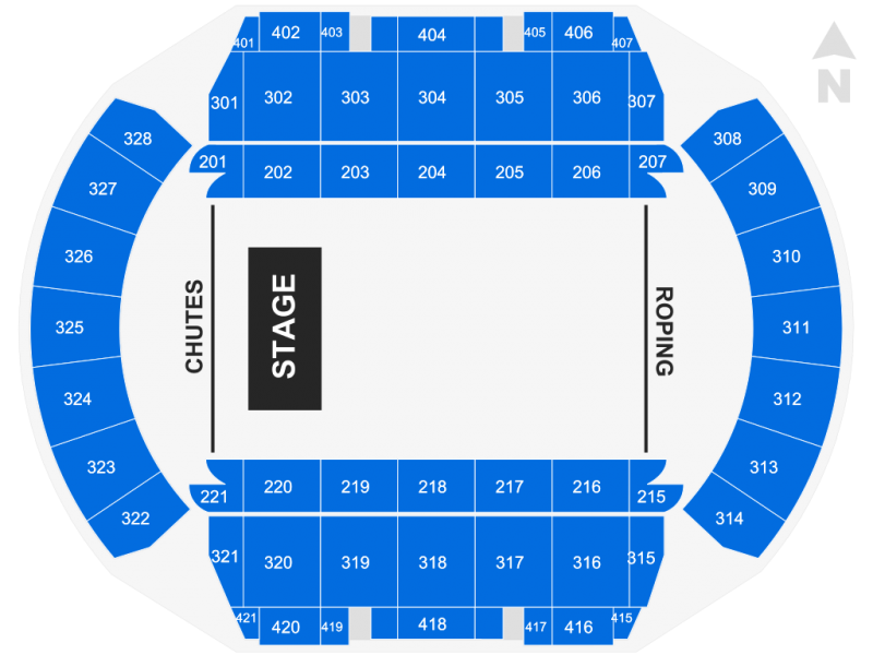 Mississippi Coliseum – Rodeo Configuration - Mississippi Department of